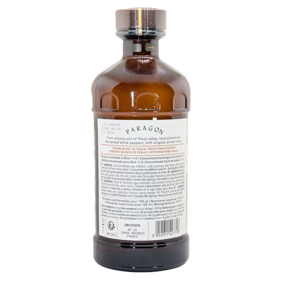 Кордіал Monin Paragone White Penja Pepper 485 мл, зображення 2