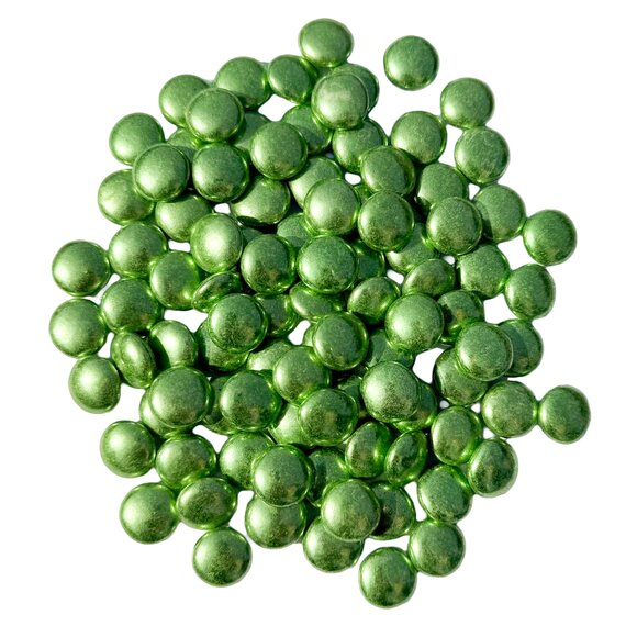 Конфетти овал зеленые 15 мм 100 г, изображение 2