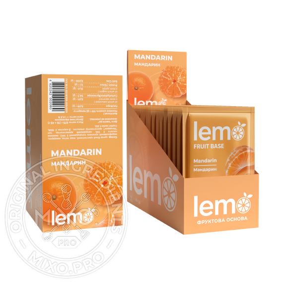 Основа для лимонада и чая (фруктовое пюре) Lemo «Мандарин» 15x45 г