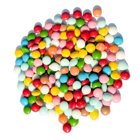 Конфетти овал разноцветные 10 мм 100 г
