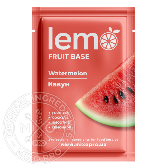 Основа для лимонада и чая (фруктовое пюре) Lemo «Арбуз» 15x45 г, изображение 2