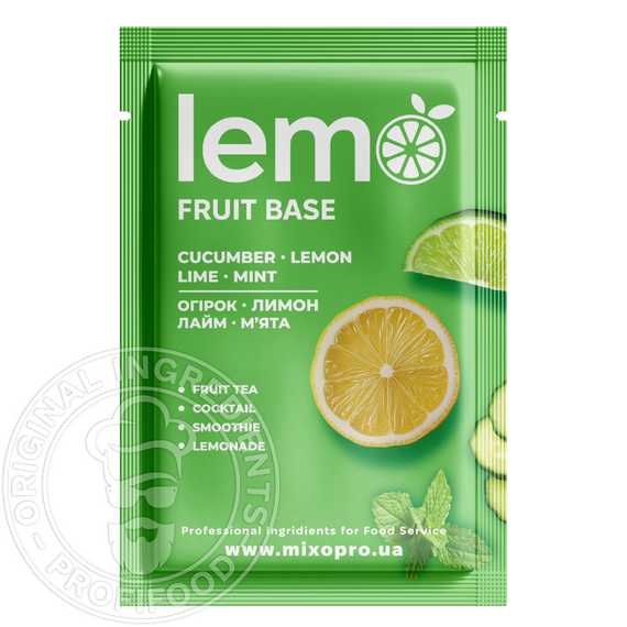 Основа для лимонада и чая (фруктовое пюре) Lemo «Огурец-мята-лайм-лимон» 15x45 г, изображение 2
