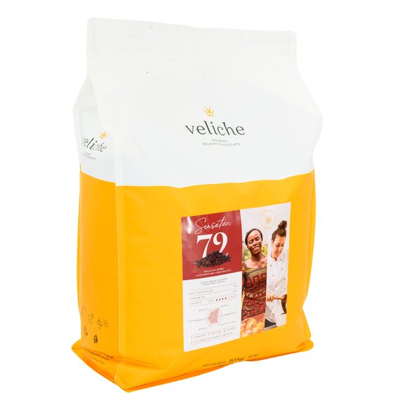 Экстра черный шоколад VELICHE DARK SENSATION 72% 10 кг, изображение 3