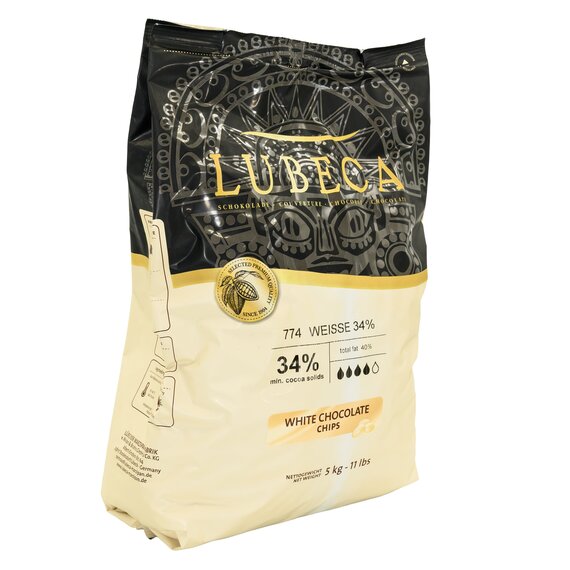 Белый шоколад Lubeca WEISSE 34% 5 кг, изображение 3