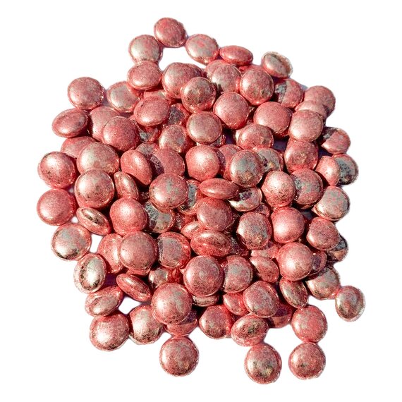 Конфетти овал розовые 15 мм 100 г