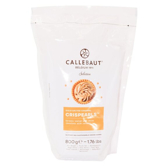 Декор из шоколада со вкусом Соленой Карамели Callebaut Crispearls Salted Caramel 800 г
