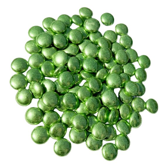 Конфетти овал зеленые 15 мм 100 г, изображение 3