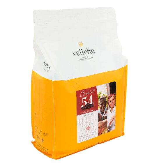Чорний шоколад VELICHE DARK ESSENTIAL 54% 10 кг, зображення 3