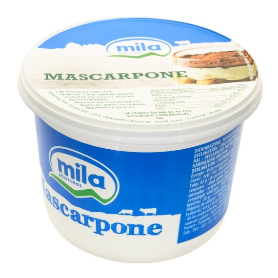 Сыр Маскарпоне 42% Mila 500 г