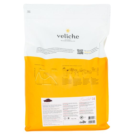 Чорний шоколад VELICHE DARK ESSENTIAL 54% 10 кг, зображення 5