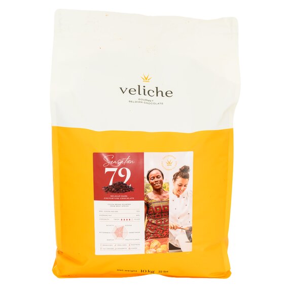 Экстра черный шоколад VELICHE DARK SENSATION 72% 1 кг