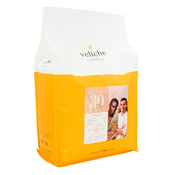 Белый шоколад VELICHE WHITE OBSESSION 30% 10 кг, изображение 3