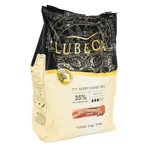 Молочный шоколад Lubeca IVORY COAST 35% 5 кг, изображение 3