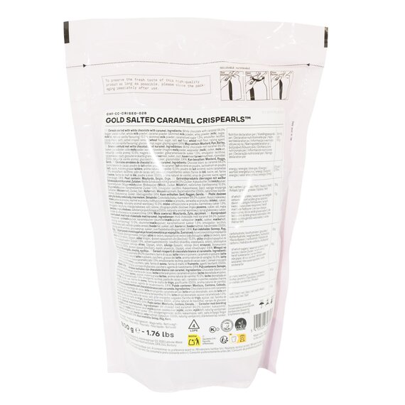 Декор из шоколада со вкусом Соленой Карамели Callebaut Crispearls Salted Caramel 800 г, изображение 2