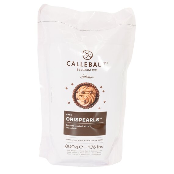 Декор із Чорного шоколаду callebaut Mona Lisa Crispearls Dark 800 г