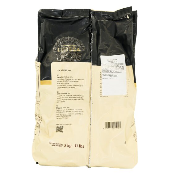 Белый шоколад Lubeca WEISSE 29% 5 кг, изображение 5