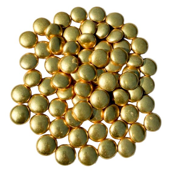 Конфетти овал золотые 15 мм 100 г, изображение 2