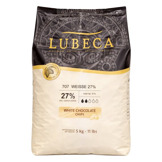 Белый шоколад Lubeca WEISSE 27% 5 кг