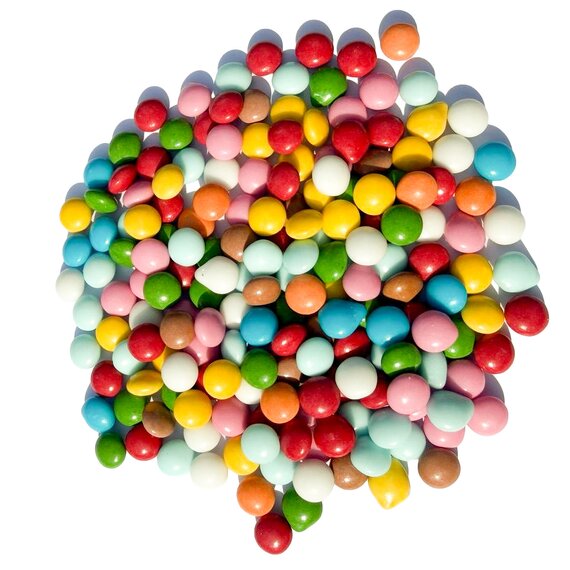 Конфетти овал разноцветные 10 мм 100 г, изображение 2