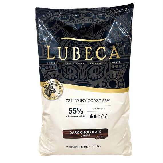 Черный шоколад Lubeca IVORY COAST 47%, 1 кг