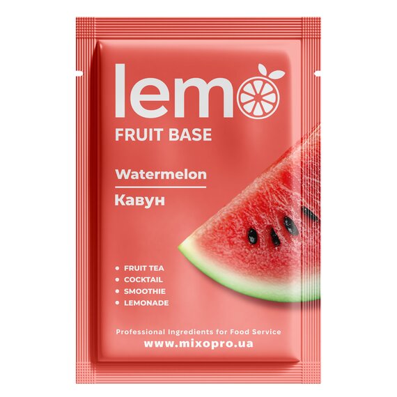 Основа-пюре Lemo Арбуз порционное для напитков 15x45 г, изображение 2