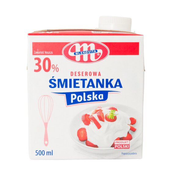 Сливки Smietanka Mlekovita 30% 500 мл, Шт/уп: 1