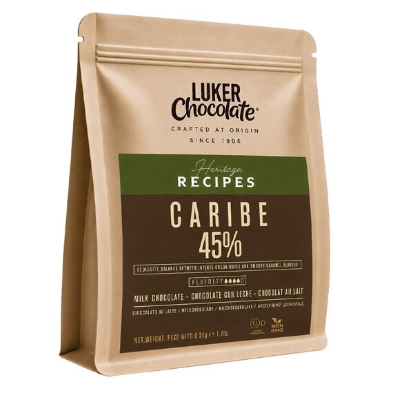 Молочний шоколад Luker Chocolate CARIBE 45% 500 г