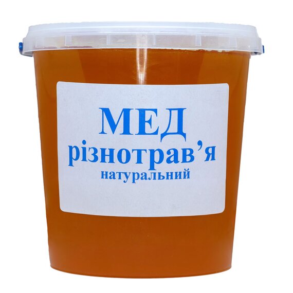 Мед натуральный разнотравье 1 кг