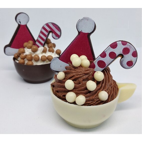 Шоколадні чашки кавові з білого шоколаду Callebaut 72 шт, зображення 2