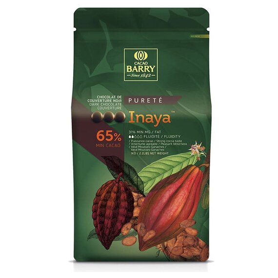 Темний шоколад Cacao Barry INAYA 65% 1 кг