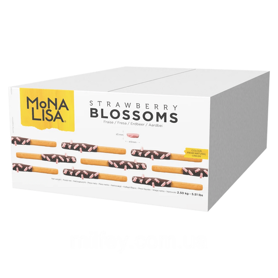 Полуничний шоколад (завитки) Mona Lisa 2.5 кг, зображення 2 Полуничний шоколад (завитки) Mona Lisa 2.5 кг, зображення 2