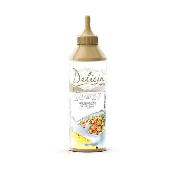 Топінг Delicia Ананас 600 г, зображення 2 Топінг Delicia Ананас 600 г, зображення 2