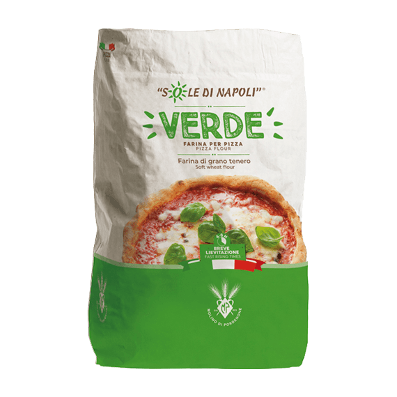 Итальянская мука для пиццы Sole di Napoli VERDE 25 кг, изображение 3