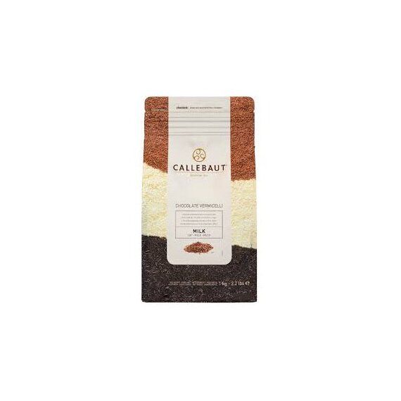 Декор із молочного шоколаду Callebaut Vermicelli 1 кг