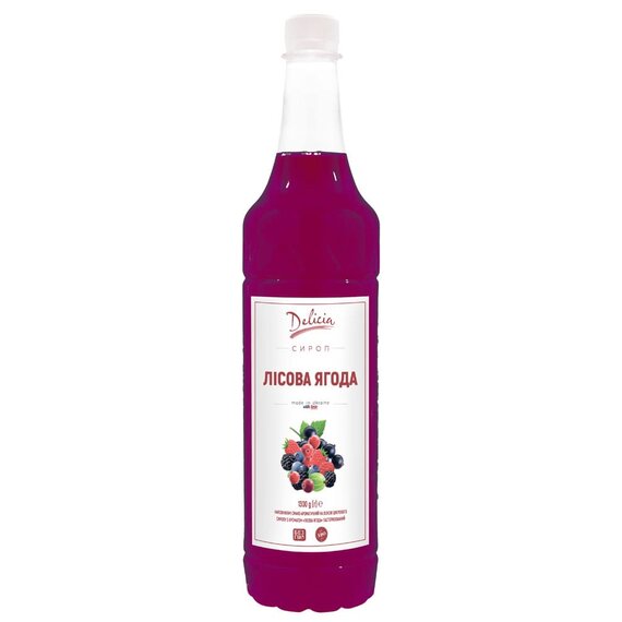Сироп Delicia Лісова ягода 1 л