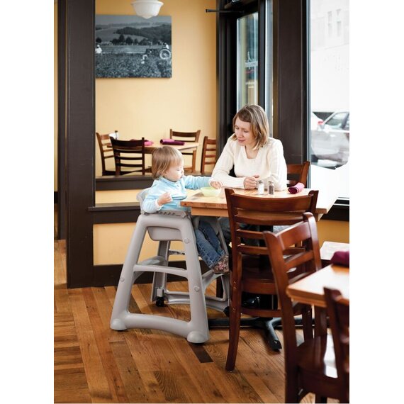 Детский стульчик для ресторана, серый, Цвет: Серый, изображение 9