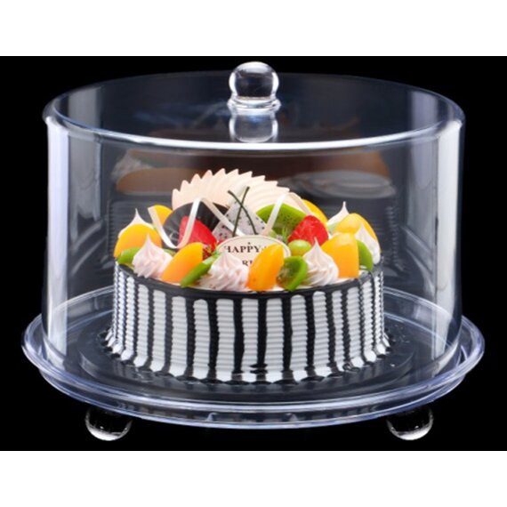 Підставка з кришкою для торта акрилова 34×28 см, зображення 2