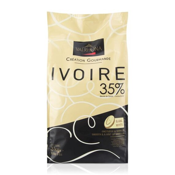 Шоколад білий VALRHONA Ivoire 35% 3 кг