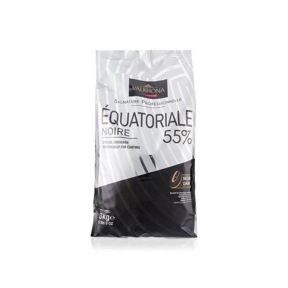 Шоколад черный VALRHONA Equatoriale Noire 55% 3 кг