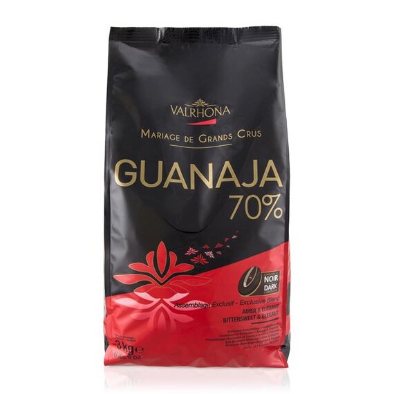 Шоколад черный VALRHONA Guanaja 70% 3 кг