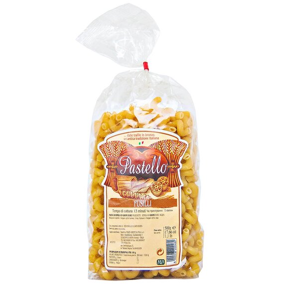 Паста Спираль Pastello Fusilli 500 г, изображение 2 Паста Спираль Pastello Fusilli 500 г, изображение 2