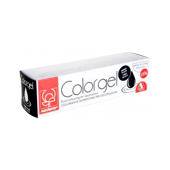 Черный гелевый краситель Colorgel Modecor NERO FLUO 100 г, изображение 2