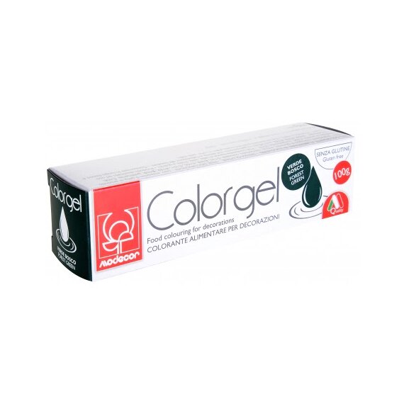 Зеленый гелевый краситель Colorgel Modecor VERDE PRATO 100 г, изображение 2