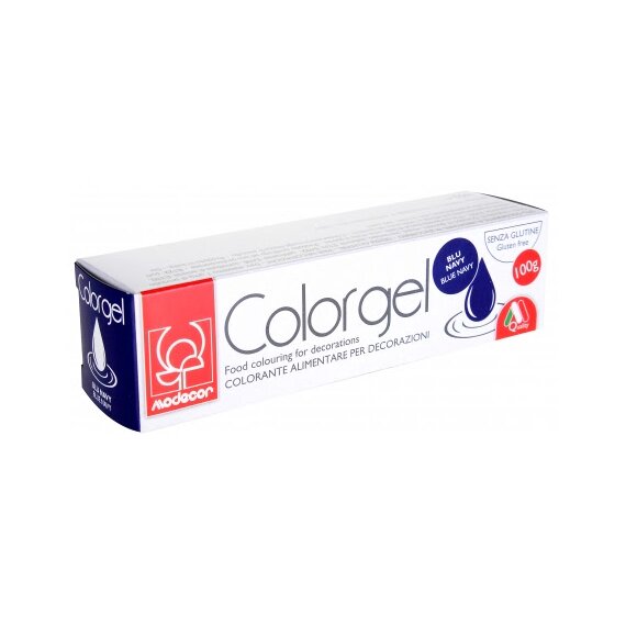 Темно-синий гелевый краситель Colorgel Modecor BLU NAVY 100 г, Цвет: Синий, изображение 2