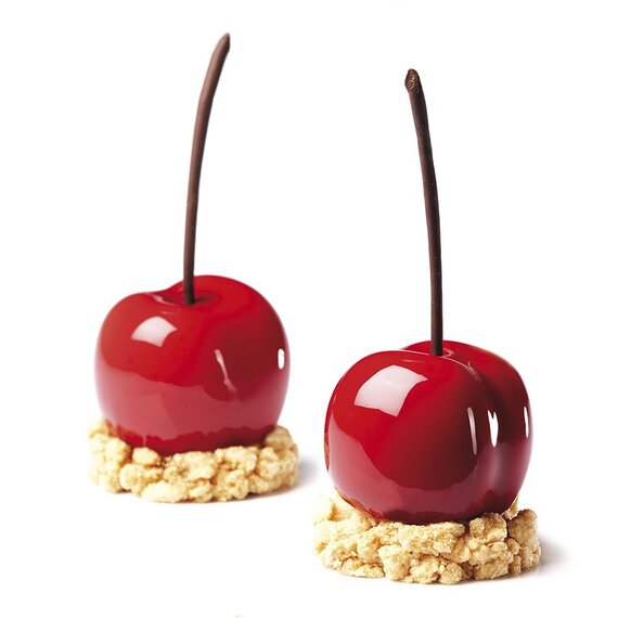 Форма силиконовая Pavoni Павофлекс Вишня/Персик 58x53x46 мм, изображение 3 Форма силиконовая Pavoni Павофлекс Вишня/Персик 58x53x46 мм, изображение 3