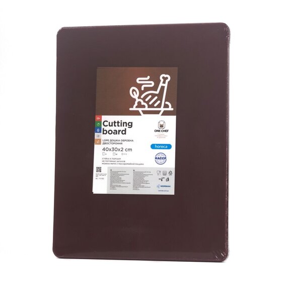 Дошка обробна двостороння LDPE 400×300×20 мм коричнева, Колір: Коричневий, зображення 3 Дошка обробна двостороння LDPE 400×300×20 мм коричнева, Колір: Коричневий, зображення 3