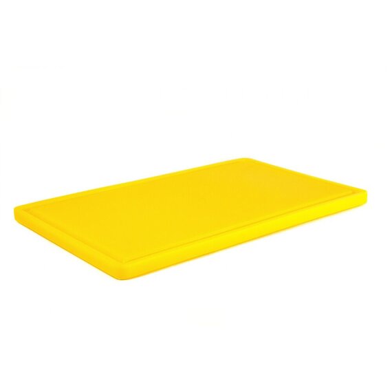 Дошка обробна HDPE з жолобом, 500×300×18 мм, жовта, Колір: Жовтий, зображення 2 Дошка обробна HDPE з жолобом, 500×300×18 мм, жовта, Колір: Жовтий, зображення 2