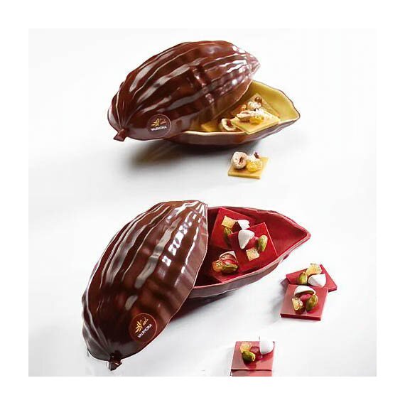 Форма Какао боб середній 16 см Valrhona