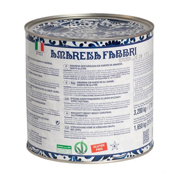 Вишня Амарена у сиропі Fabbri, D 18/20 CN 3.2 кг