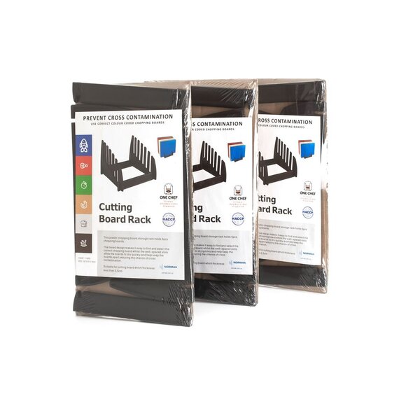 Підставка з поліпропілену під 6 обробних дощок завтовшки до 25 мм 31,6х23×17 см чорна, зображення 5 Підставка з поліпропілену під 6 обробних дощок завтовшки до 25 мм 31,6х23×17 см чорна, зображення 5